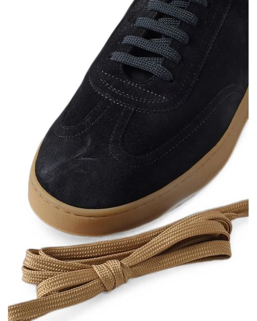 Soldini 80 Blue Akira Panelled Suede Sneakers for men