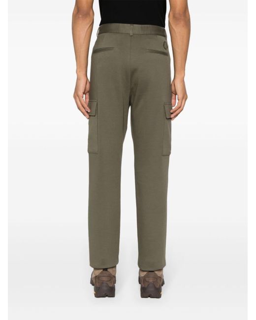 Moncler Green High-waist Tapered Cargo Trousers for men