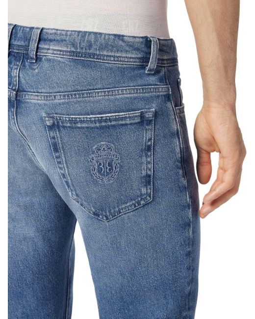 Billionaire Tief sitzende Straight-Leg-Jeans in Blue für Herren