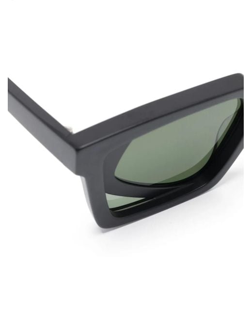 Kuboraum Green Double-Frame Oversized Sunglasses