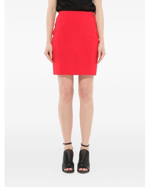Givenchy Red Fitted Skirt