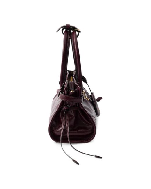 Prada Purple Bonnie Leather Mini-Bag