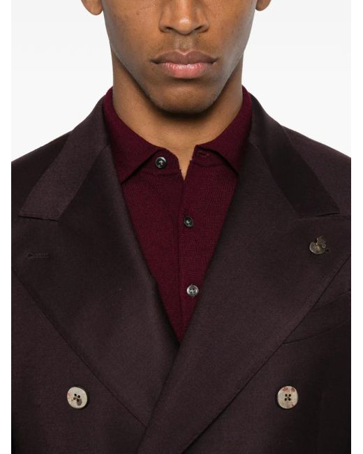 Gabriele Pasini Luigi Bianchi Wollen Pak in het Purple voor heren