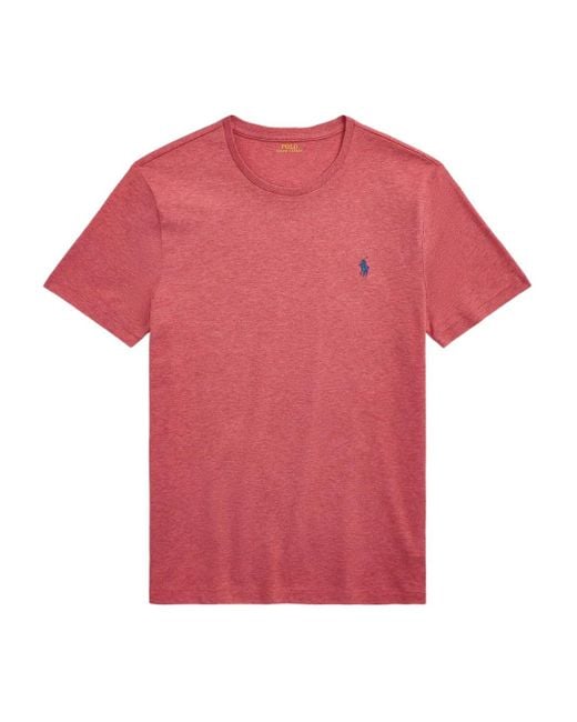 メンズ Polo Ralph Lauren ロゴ Tシャツ Red