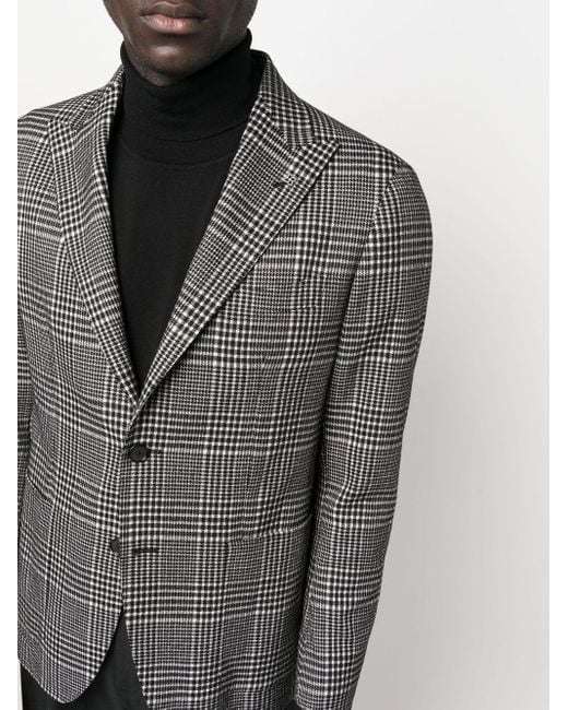 ジャケット TAGLIATORE LORELEY JACKET IN PRINCE OF WALES WOOL Single-breasted prince of wales blazer TAGLIATORE - Nugnes1920