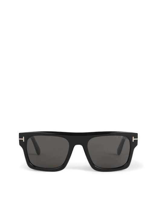 Tom Ford Black Rectangle Frame Sunglasses for men