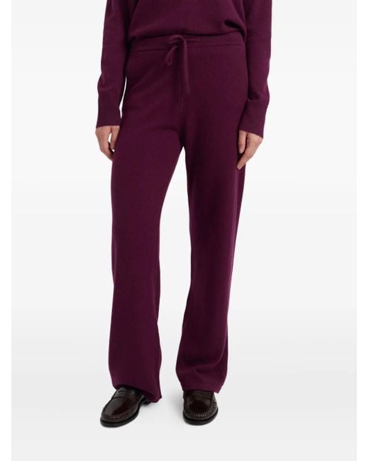 Chinti & Parker ニット ストレートパンツ Purple