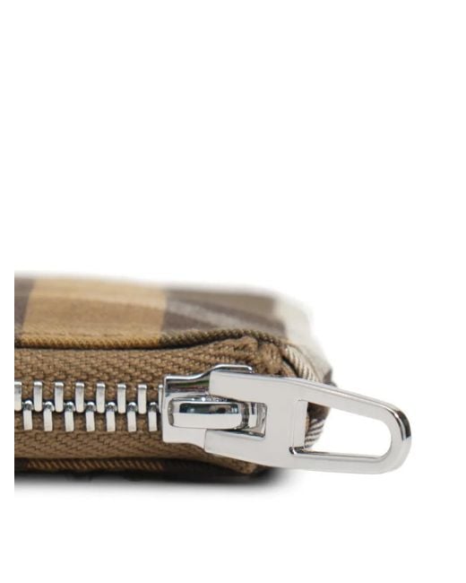Bimba Y Lola Brown Hunter Tartan Jacquard Coin Purse