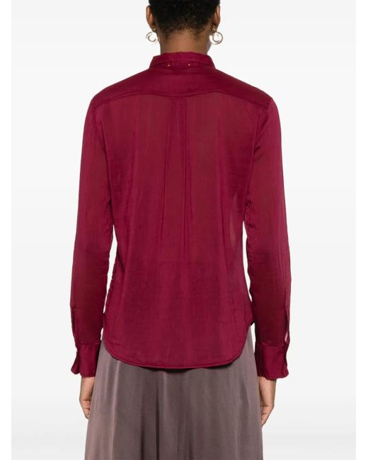 Camicia Con Bottoni di Forte Forte in Red