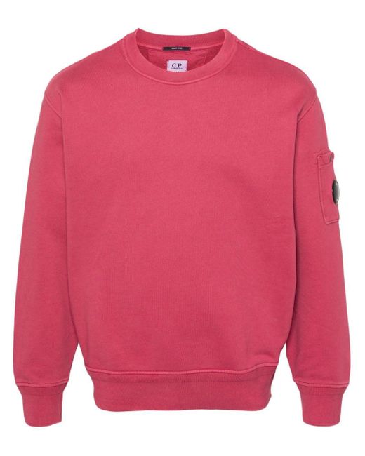 C P Company Sweater Met Lens-detail in het Pink voor heren