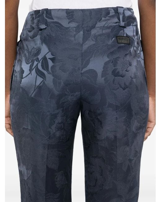 KENZO Blue Peonies Trousers