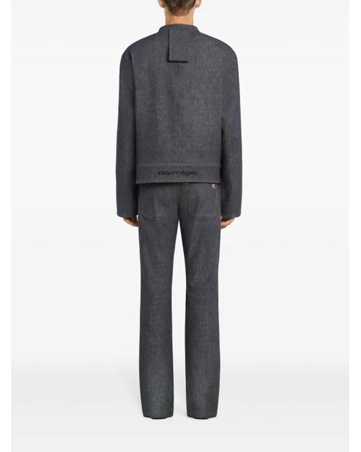 Courreges Denim Bomberjack in het Black voor heren