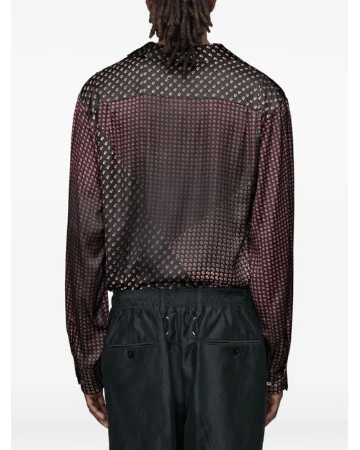 Maison Margiela Brown Chemise À Imprimé Cachemire for men