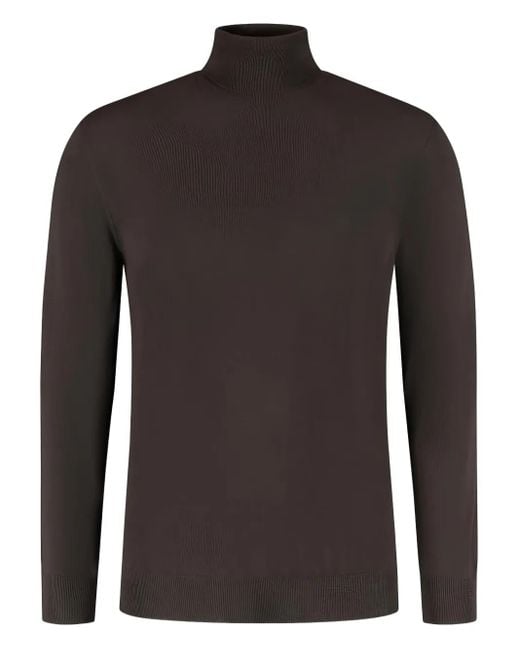 Zanone Black High-Neck Sweater for men