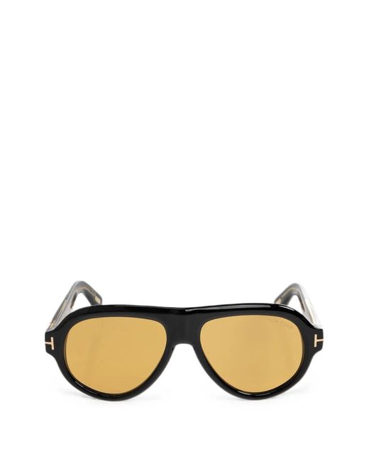 Tom Ford Black Icon Pilot-Frame Sunglasses