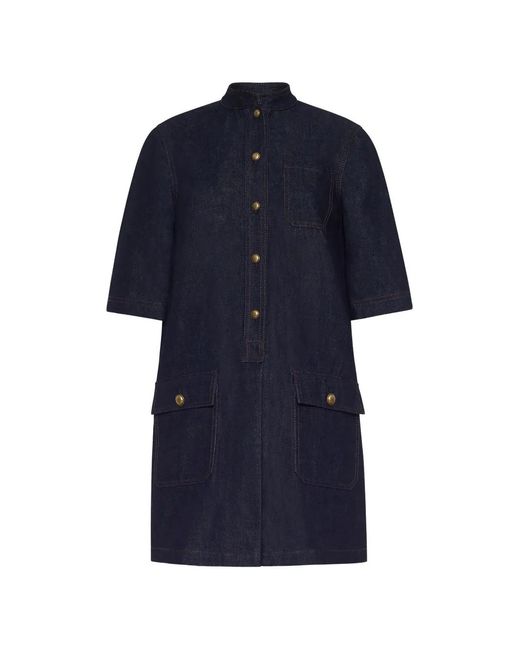 Adam Lippes Blue Lauder Denim Midi Dress