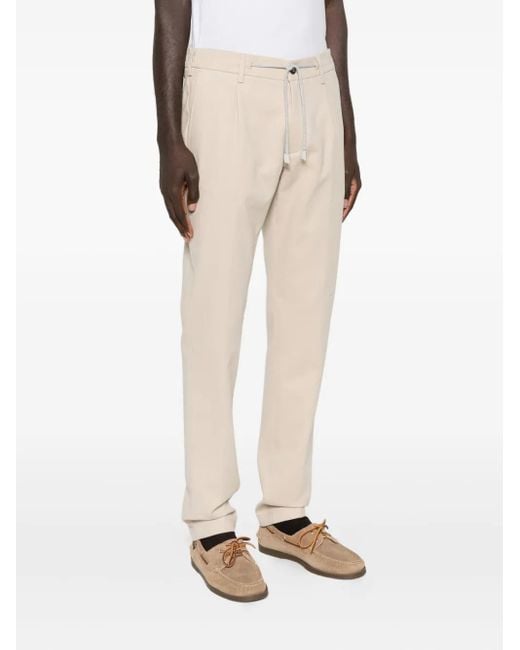 Eleventy Natural Drawstring Trousers for men