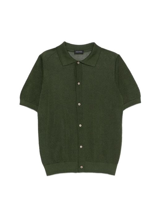 Tagliatore Green Buttoned Shirt for men