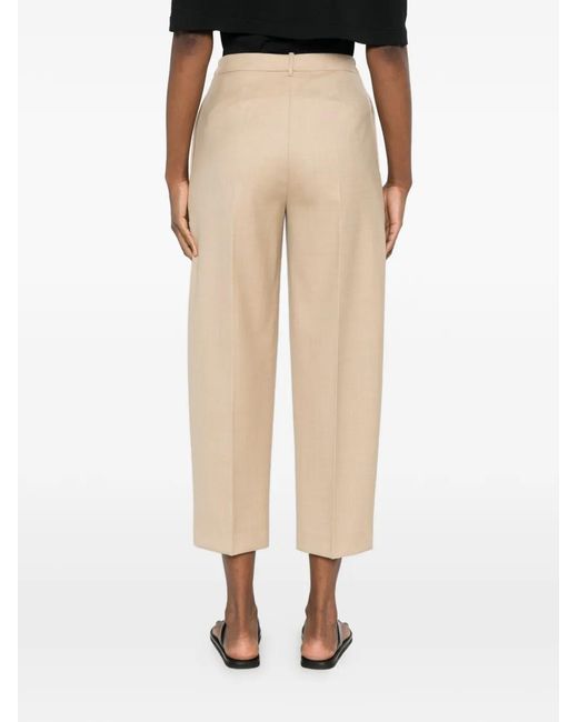 Liviana Conti White Pleated Trousers
