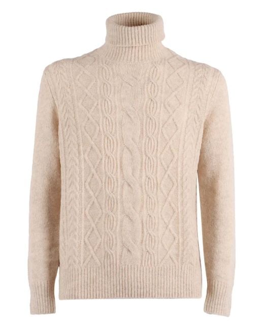 Pull Torsadé À Col Roulé Ballantyne pour homme en coloris Natural