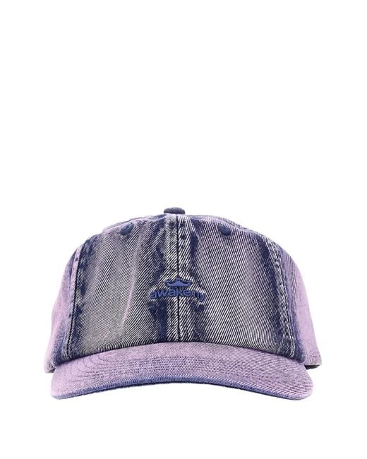メンズ AWAKE NY デニム キャップ Purple