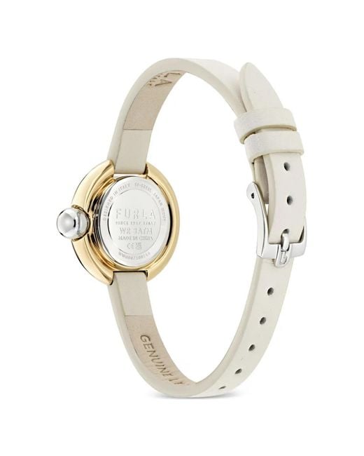 Furla White Leather Case 28Mm Watch