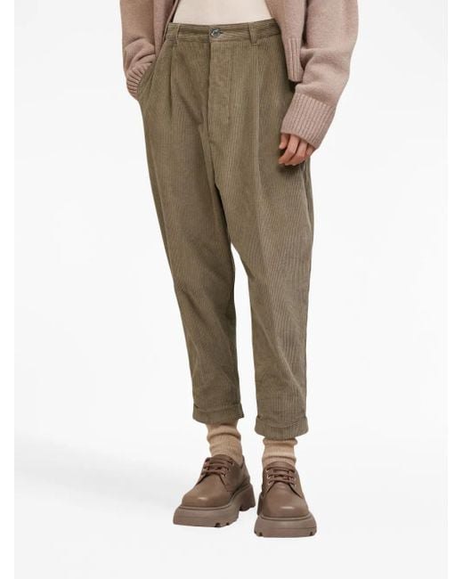 AMI Geplooide Broek in het Green voor heren