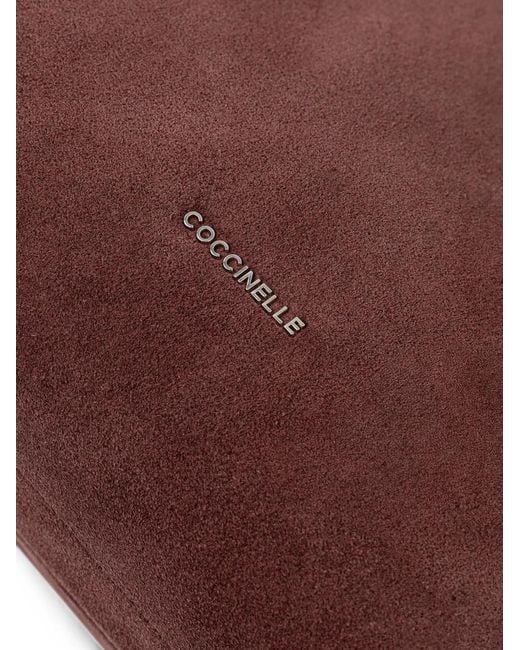 Coccinelle Purple Small Boheme Braided-Handle Suede Cross Body Bag