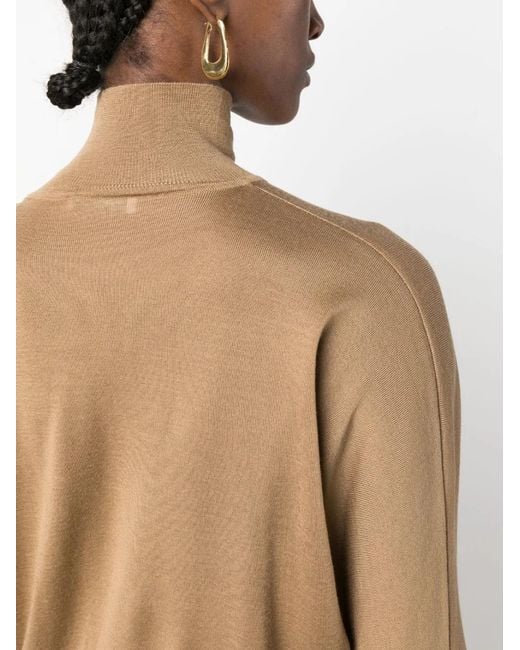 Max Mara Brown Three-Quarter Sleeve Jumper