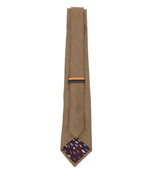 Paul Smith Natural Dot-print Tie for men