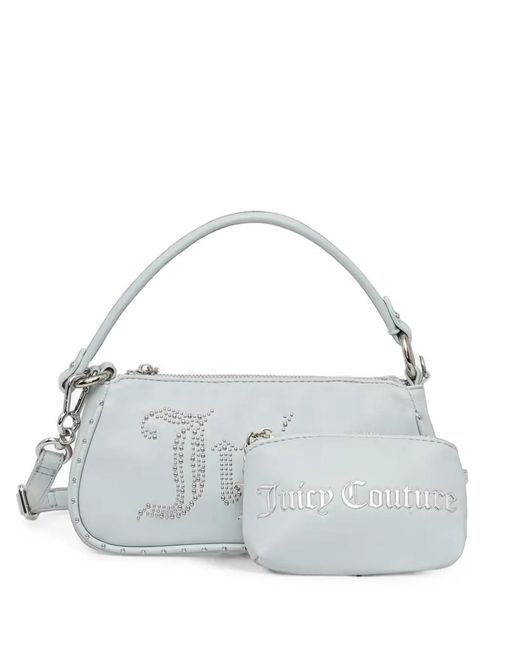 Juicy Couture Metallic Studded Logo-Embellished Shoulder Bag