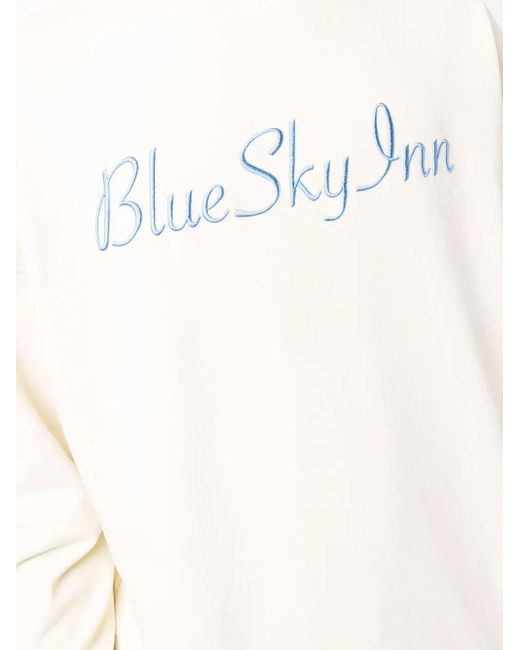 BLUE SKY INN Multicolor Logo-Embroidered Cotton Sweatshirt for men