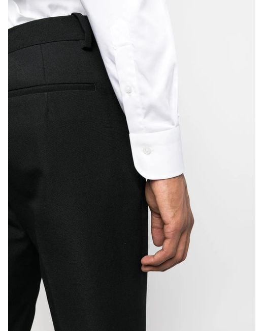 Barba Napoli White Cutaway-Collar Long-Sleeve Shirt for men