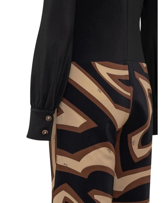 Emilio Pucci Black Button Jumpsuit