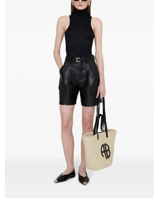 Anine Bing Natural Palermo Shopper Aus Bast