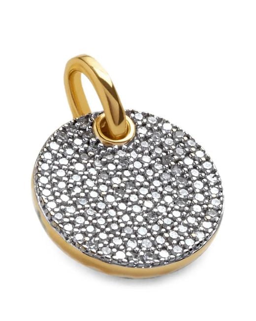 Monica Vinader Metallic Ava Pavé Diamond Pendant