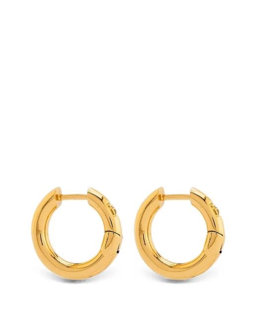 FEDERICA TOSI Metallic Eva Hoop Earrings