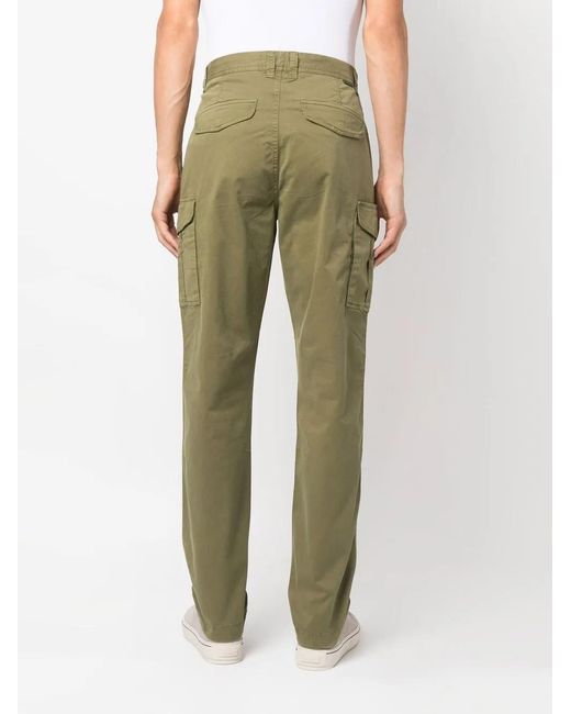 Woolrich Green Straight-Leg Cargo Trousers for men