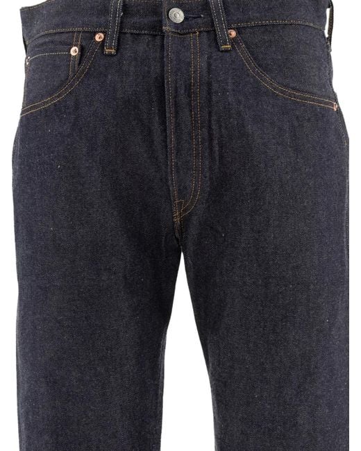 Levi's Blue Logo-Patch Jeans for men
