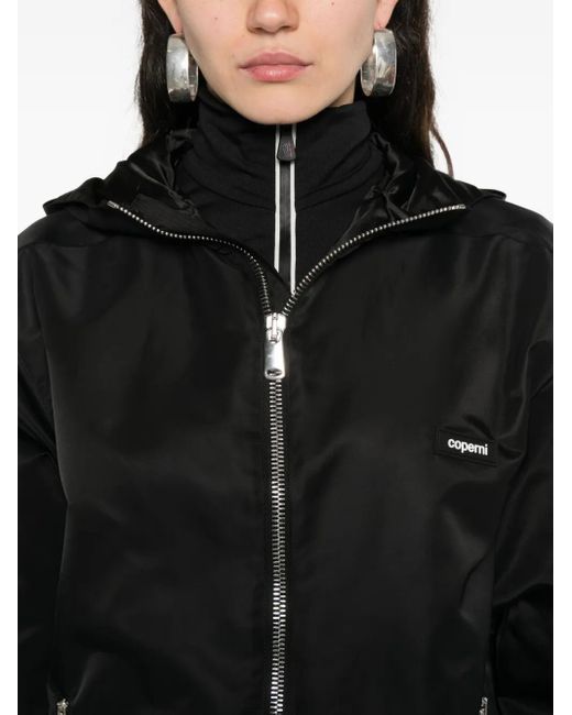 Chaqueta Con Cremallera Y Capucha Coperni de color Black