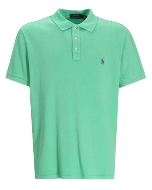 Polo en coton à logo brodé Polo Ralph Lauren pour homme en coloris Green