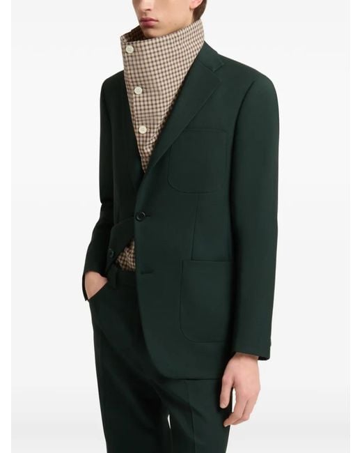 Marni Green Veste En Techno-Tissu Foncé for men