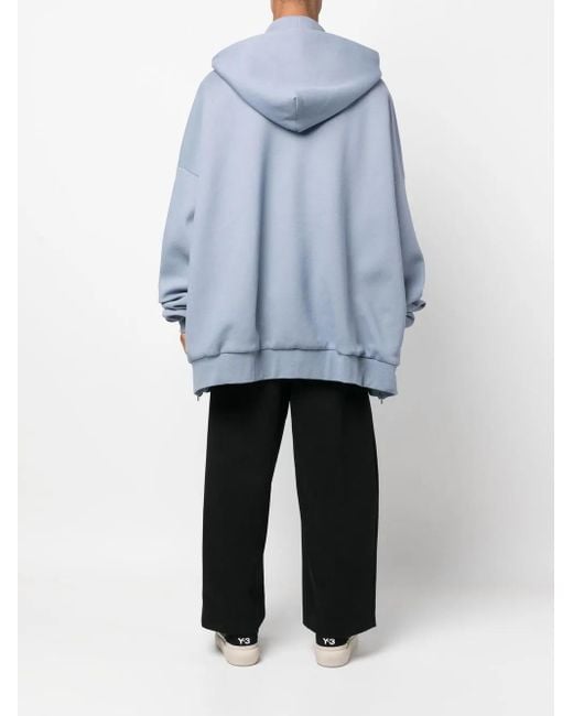 Fumito Ganryu Blue 2Way Pullover Hoodie for men