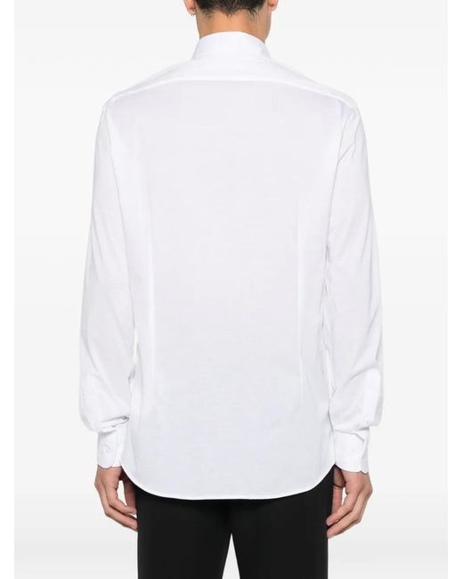 Karl Lagerfeld White Modern Fit Button-Fastening Shirt for men