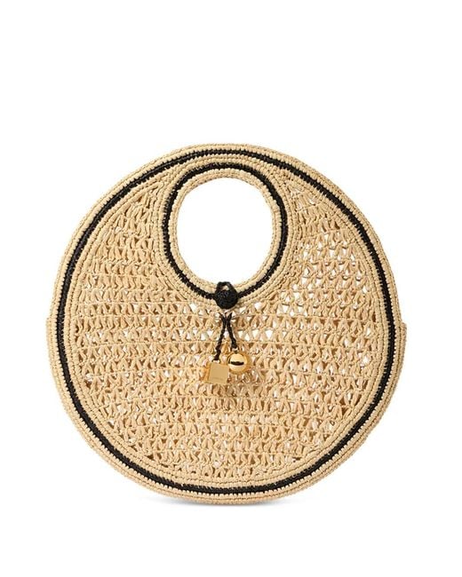 Jacquemus Metallic The Spiaggia Small Round Bag