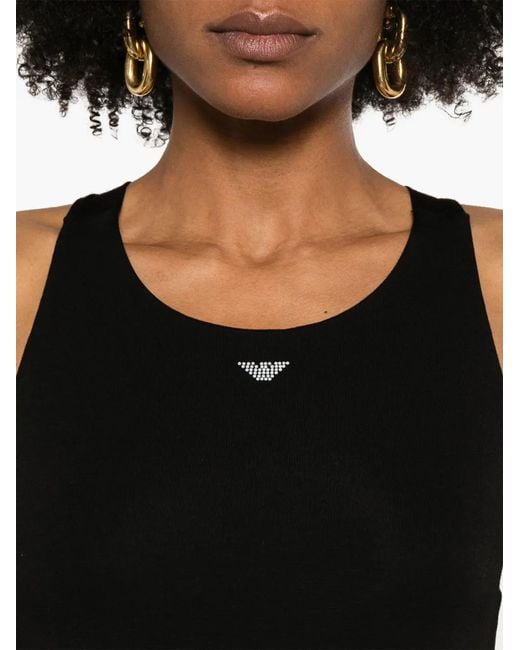 Emporio Armani Black Long Beach Jumpsuit