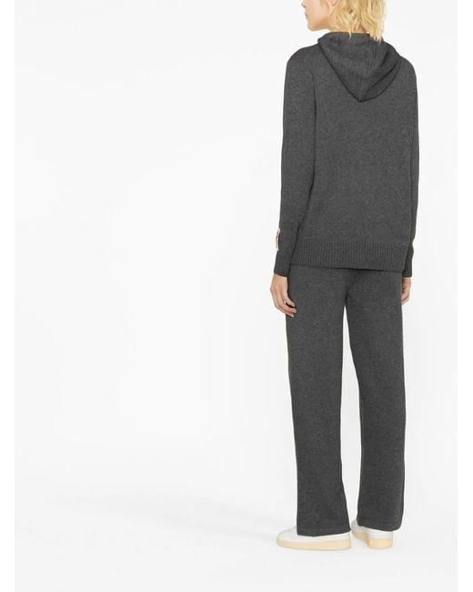 Golden Goose Deluxe Brand Gray Cashmere Knitted Hoodie
