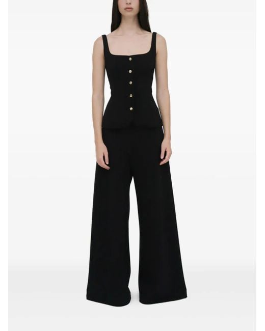 Top Con Bottoni di Rosetta Getty in Black