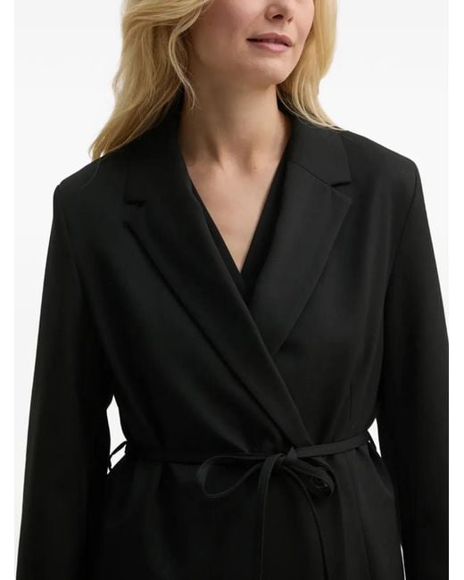 Samsøe & Samsøe Black Belted V-Neck Blazer
