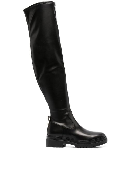 MICHAEL Michael Kors Black Zip-Up Knee-Length Boots